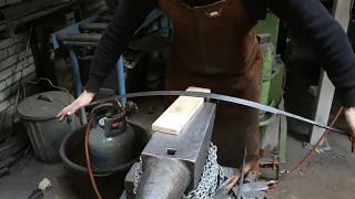 Forging a Double fullered knightly sword, part 2, heat treatment.