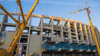 CONSTRUCTION WORK CONTINUES AT THE SPOTIFY CAMP NOU