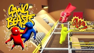 Gang Beasts - YOU'RE CRUSHING MY SPINE!!! [Father and Son Gameplay]