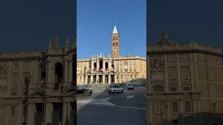 The Basilica of Saint Mary or Basilica di Santa Maria Maggiore. From the Outside - Rome Italy - ECTV