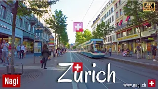 🇨🇭 LIFE IN ZURICH SWITZERLAND 4K | Zurich City Walk Tour from Bahnhofstrasse (Zurich HB) | #nagiCH