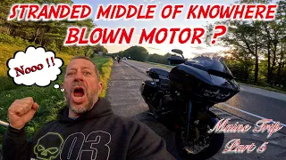 Harley Davidson 1600 mile Maine road trip part #5 trouble in paradise