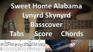 Lynyrd Skynyrd Sweet Home Alabama. Bass Cover Tabs Score Notation Chords Transcription