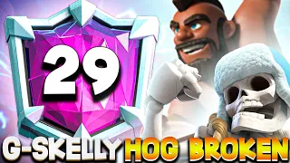 DOMINATING on Top 30 Ladder with Hog Rider EQ | Clash Royale