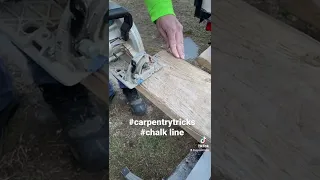 Trick for using a chalk line by yourself