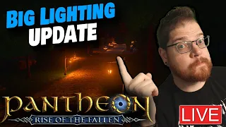 Big new update for Pantheon: New Lighting, New Area.