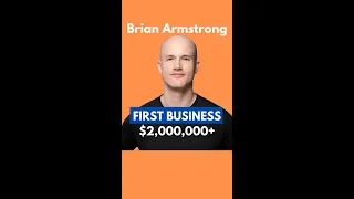 BILLIONAIRE'S FIRST SIDE HUSTLE | Brian Armstrong Coinbase Founder #shorts