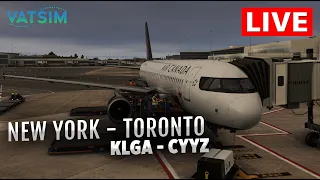 🔴 Let's fly to Toronto from New York on Air Canada Airbus A320 | MSFS | Vatsim