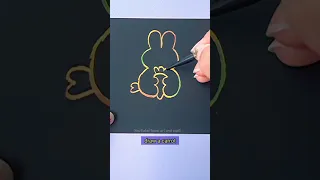 Try to draw simple rabbit🐰#shorts #tonniartandcraft #youtubeshorts #love #art