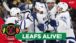 NHL PLAYOFFS: Toronto Maple Leafs stay alive, Rod Brind'Amour on the move? | CHGO Blackhawks Podcast