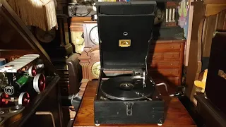 Dear Hearts and Gentle  People. Bing Crosby. His Masters Voice 101 Portable Picnic Gramophone