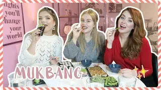 Realtime SUSHI MUKBANG met Kristina K & Sharon Navarro 🍣🌟 | REBECCA DENISE