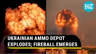 Putin 'strikes' NATO-supplied ammunition depot; Explosions shake Ukraine's Khmelnytskyi