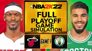 Miami Heat vs Boston Celtics NBA Playoffs 2022 Full Game Highlights Realistic Gameplay- NBA 2K22 Sim