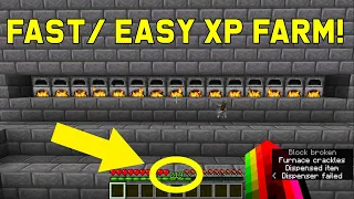 Level 200 in One Second! FAST/ EASY Infinite XP Farm | Best, Easy Minecraft Farms
