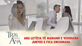 Três Vezes Ana - Ana Letícia vê Mariano e Veridiana juntos e fica enciumada
