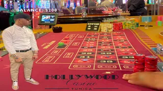 $300 Live Roulette Challenge at Hollywood Casino In MS. 50,000 Subscriber Special