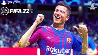 FIFA 22 | Barcelona vs PSG | UEFA Champions League 22/23 Full Match PS5 Next Gen | 4K Gameplay