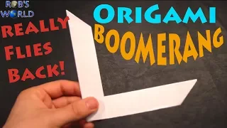 How to Make an Origami Boomerang - Rob's World