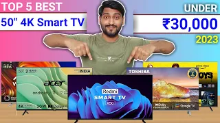 🔥Top 5 Best 50 Inch 4K Smart TV Under 30000⚡September 2023 || Best 4K Smart TV Under 30K In 2023