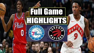 Toronto Raptors VS Philadelphia 76ers FULL GAME HIGHLIGHTS | March 31 | 2024 NBA Season