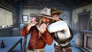 Red Dead Redemption 2 PC 60FPS - Saloon Fights Vol.18 (Euphoria Physics) VOICE REVEAL