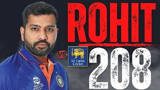 Jaw-Dropping Performance: Rohit Sharma Sets New Record with 208 vs Sri Lanka #rohitsharma