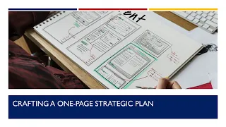 Crafting a One Page Strategic Plan