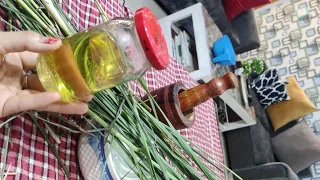 DIY/How to make lemongrass essential oil at home/lemongrass oil extraction,lemongrass oil in hindi