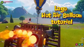 How to build a Hot Air Balloon in Fortnite Lego