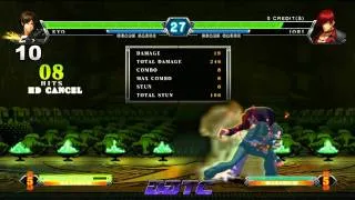 KOF XIII: Kyo combo tutorial part 2 - Kyo, Scion of the Flame.