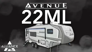 Compact Luxury RV: Meet the Avenue 22ML Under 30ft & Under 8,000lbs - Awesome Rear Kitchen Layout!