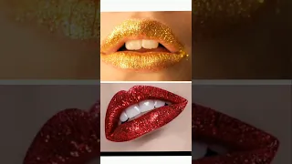 yellow glitter💛🪩 vs red glitter♥️🪩, purse👜, lipstick💄 nail💅 crown👑, heels👠 gown👗 eyeshadow#shorts