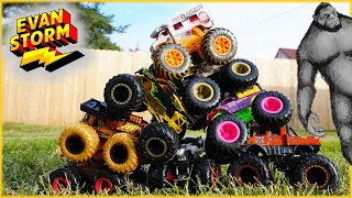 Monster Truck Scavenger Hunt For Kids on the Farm