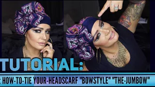 Headscarf Tutorial: BOW STYLE | ALOPECIA | How To Tie A Headscarf