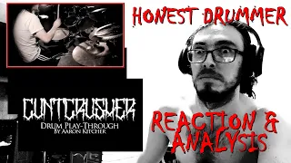 Drummer Reacts - CUNTCRUSHER Drum Playthrough
