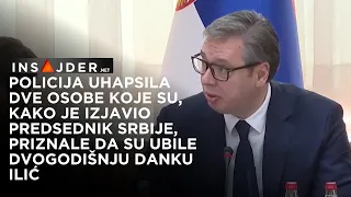 Vučić: Uhapšene dve osobe zbog ubistva dvogodišnje Danke Ilić