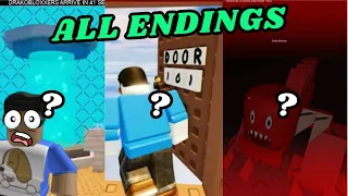 Roblox DOORS RETRO MODE - ALL Endings April Fools 2024