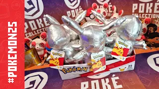 Pokemon 25th Anniversary Collectible SILVER PLUSH! | ToyCollection