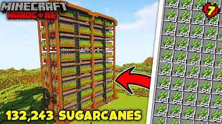 I Built a Giant Sugarcane Farm in Minecraft Hardcore (Hindi) #7