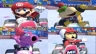 Mario Kart 8 Deluxe - All Characters 2nd-6th Place Animations (Karts)
