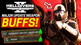 Helldivers 2 Weapon BUFFS Major Update!