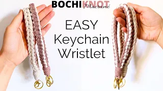 EASY DIY Keychain Wristlet - Anyone Can Make This! | Beginner’s Guide to Macrame