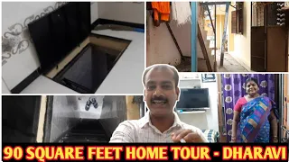 90 Square Feet Home Tour | Mumbai Dharavi Home Tour & Street Walk