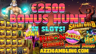 €2500 BONUS HUNT! 17 SLOTS!!🫣🎰