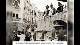 زيارة جلالة الملك محمد الخامس لمدينتي العرائش والقصر الكبير بتاريخ 10أبريل 1956