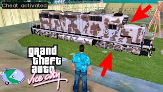 How To Get Secret US Army Train in GTA Vice City? Hidden Place | GTAVC Train Cheats & Myths