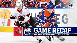 Senators @ Oilers 1/6 | NHL Highlights 2024