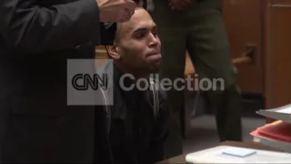 CA:CHRIS BROWN IN COURT FOR PROBATION HEARING