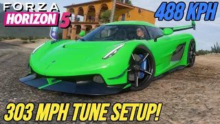 FORZA HORIZON 5 - 303 MPH Koenigsegg Jesko Tune Setup